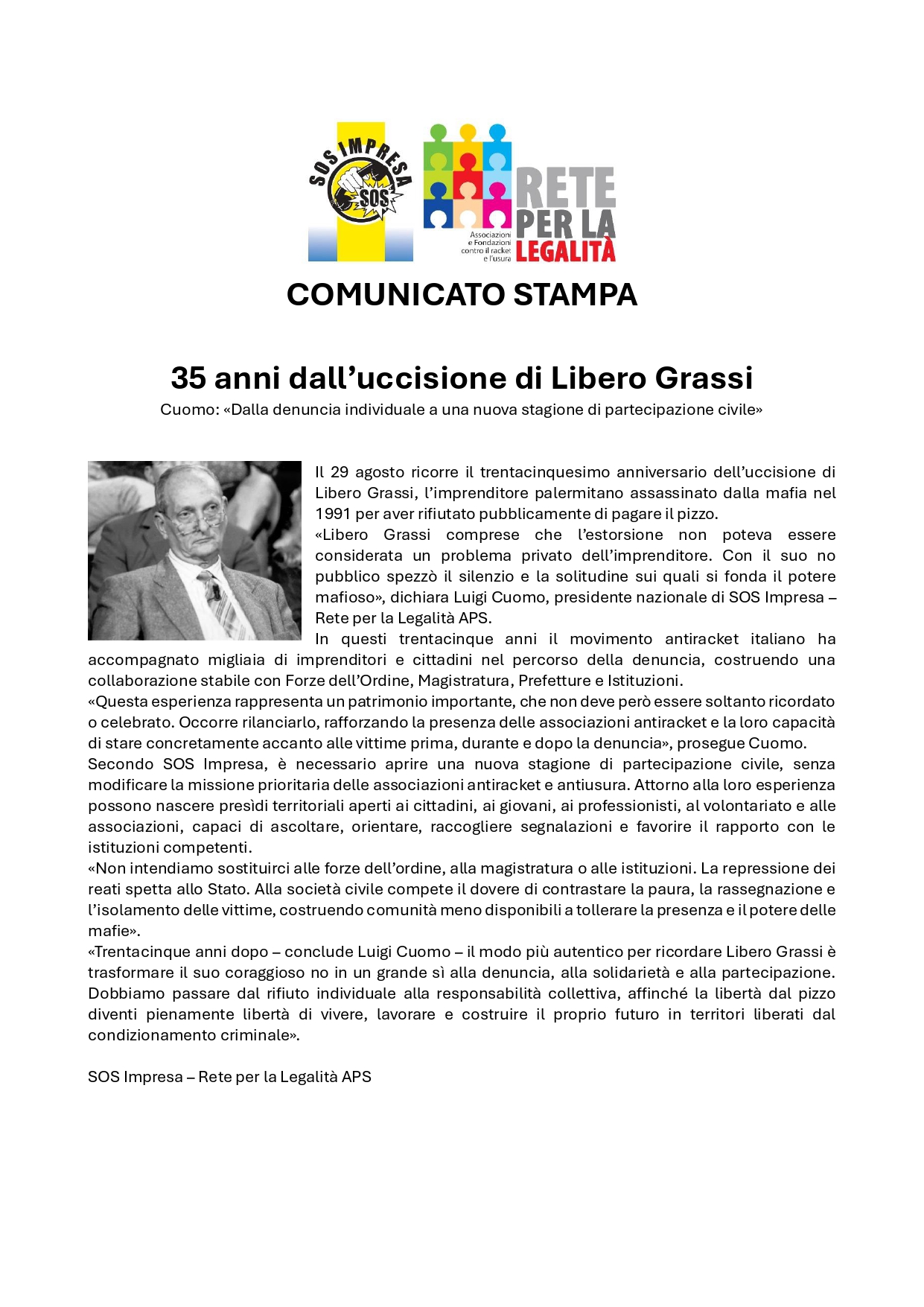 Comunicato stampa 29_08_26